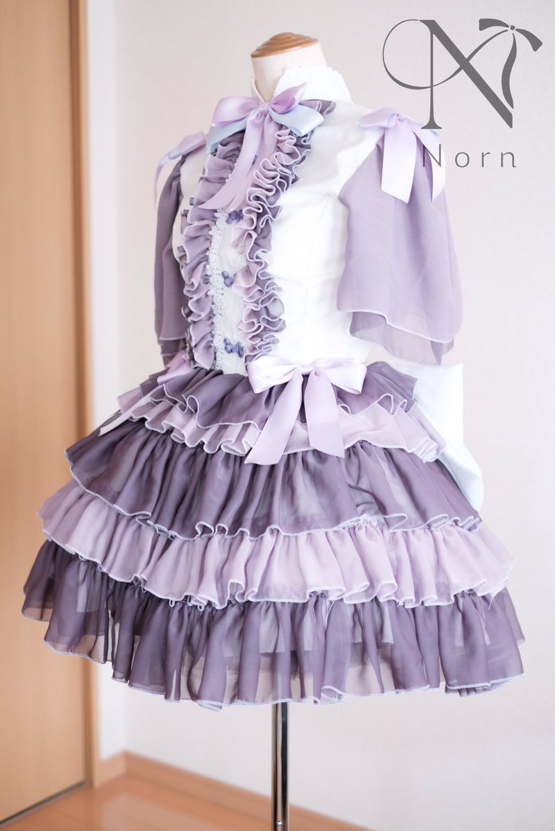 創作オリジナル衣装*紫陽花メイド衣装(紫)