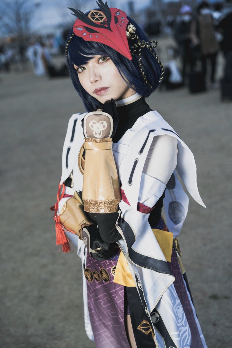 原神 九条裟羅 くじょうさら コスプレ 衣装 雷電 部下 弓 星4 サポート - その他