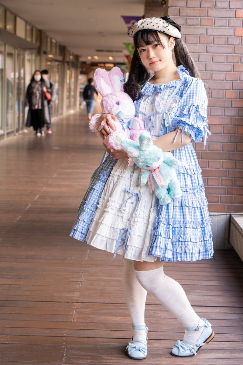 ブティック Angelic Pretty little house ワンピース サックス