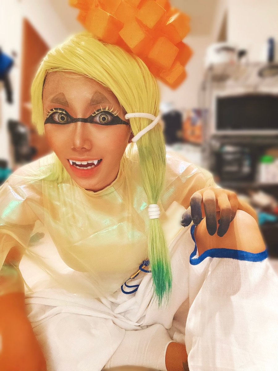 スプラトゥーン すりみ連合 フウカ コスプレ 衣装 ウィッグ - コスプレ