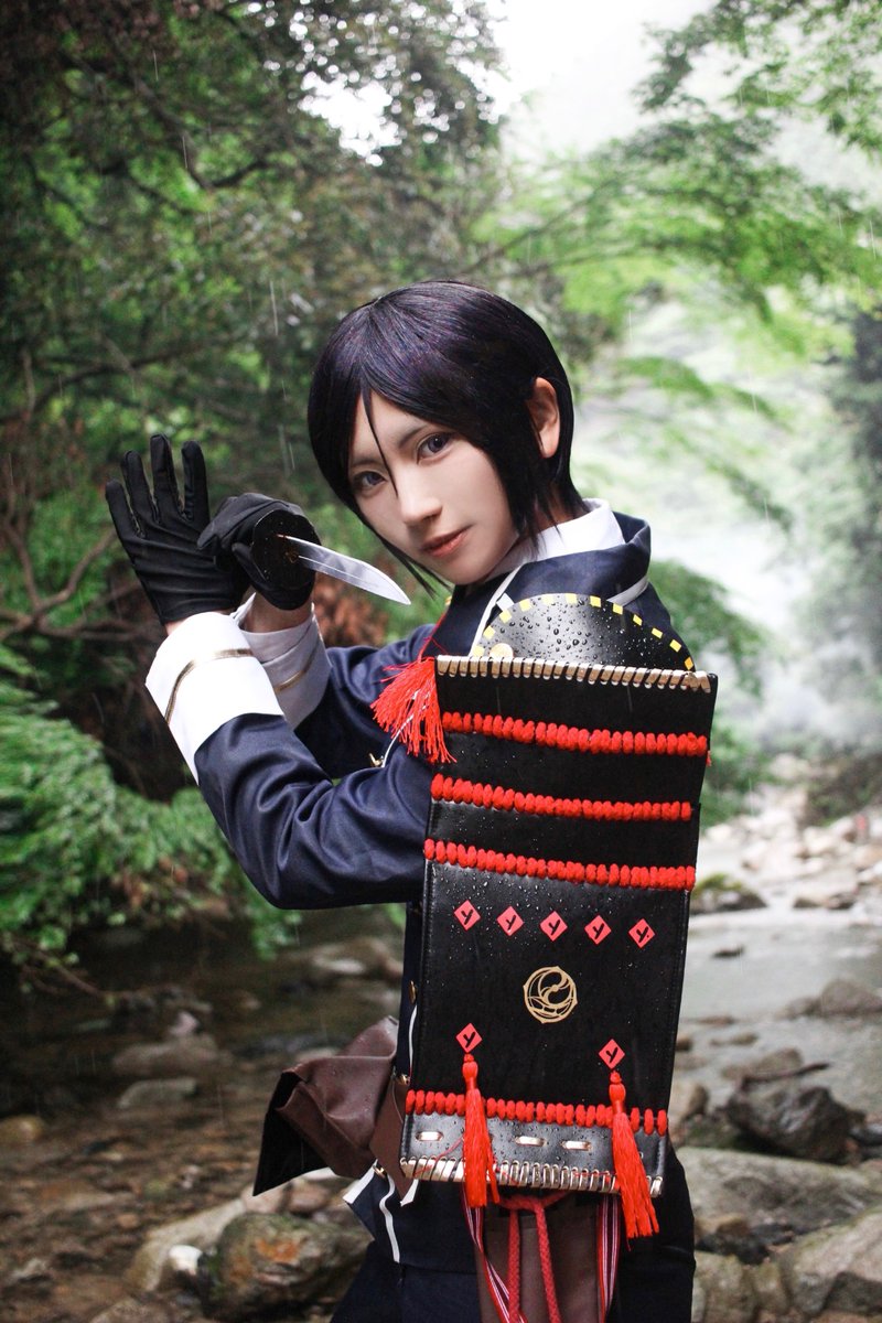 刀剣乱舞 乱藤四郎 風 ウィッグ コスプレ 刀剣 とうらぶ 送料込 - コスプレ