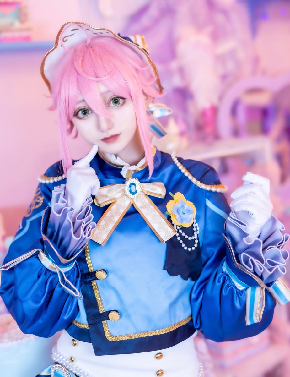 コスプレ あんさんぶるスターズ！ 姫宮桃李 fine ホワイトブリム あんすた-