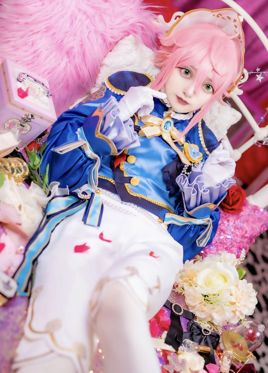 ✓即購入可能【コスプレ】あんスタ!! 姫宮桃李 ホワイトブリム 衣装